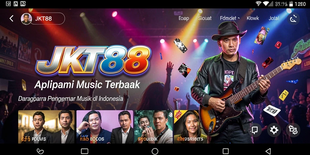 Tampilan screenshot JKT88 menampilkan gameplay musik yang seru dan interaktif.