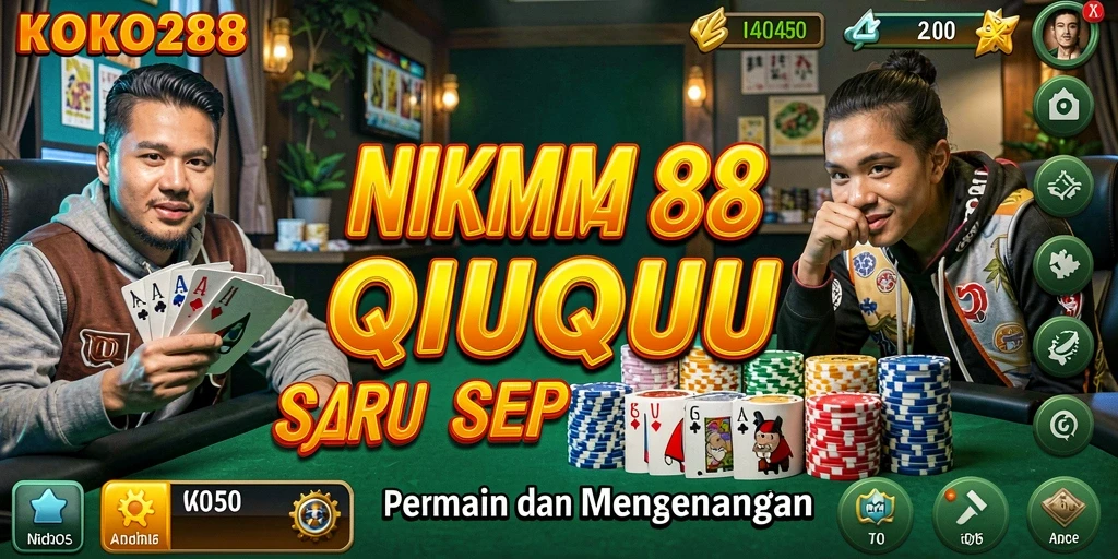 Tampilan gameplay QiuQiu yang menarik dan seru di KOKO288.