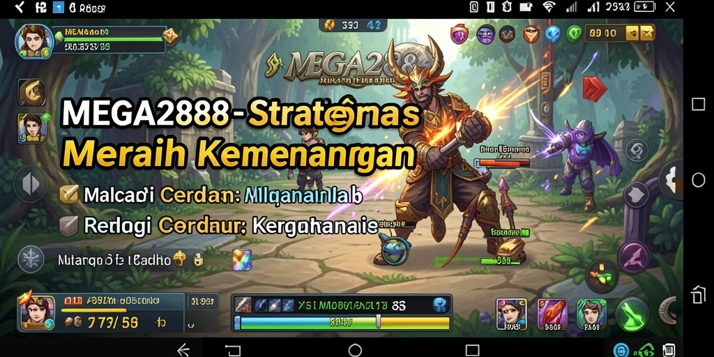 Screenshot gameplay MEGA288 yang menunjukkan strategi yang mendebarkan.